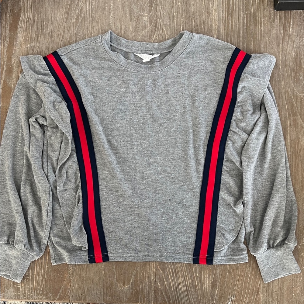 BB Dakota Jersey Knit Ruffled Shirt